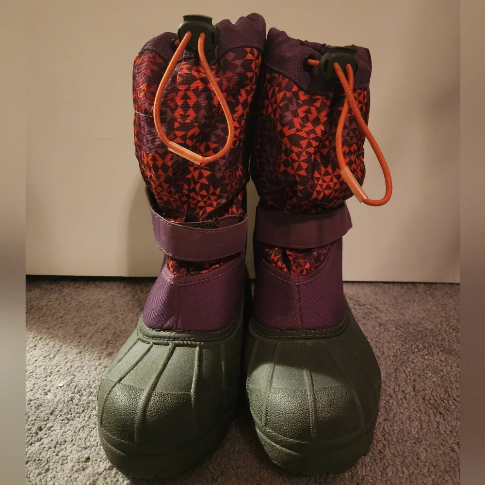 Columbia Girls Powderbug Plus II Snow Boots Size 7